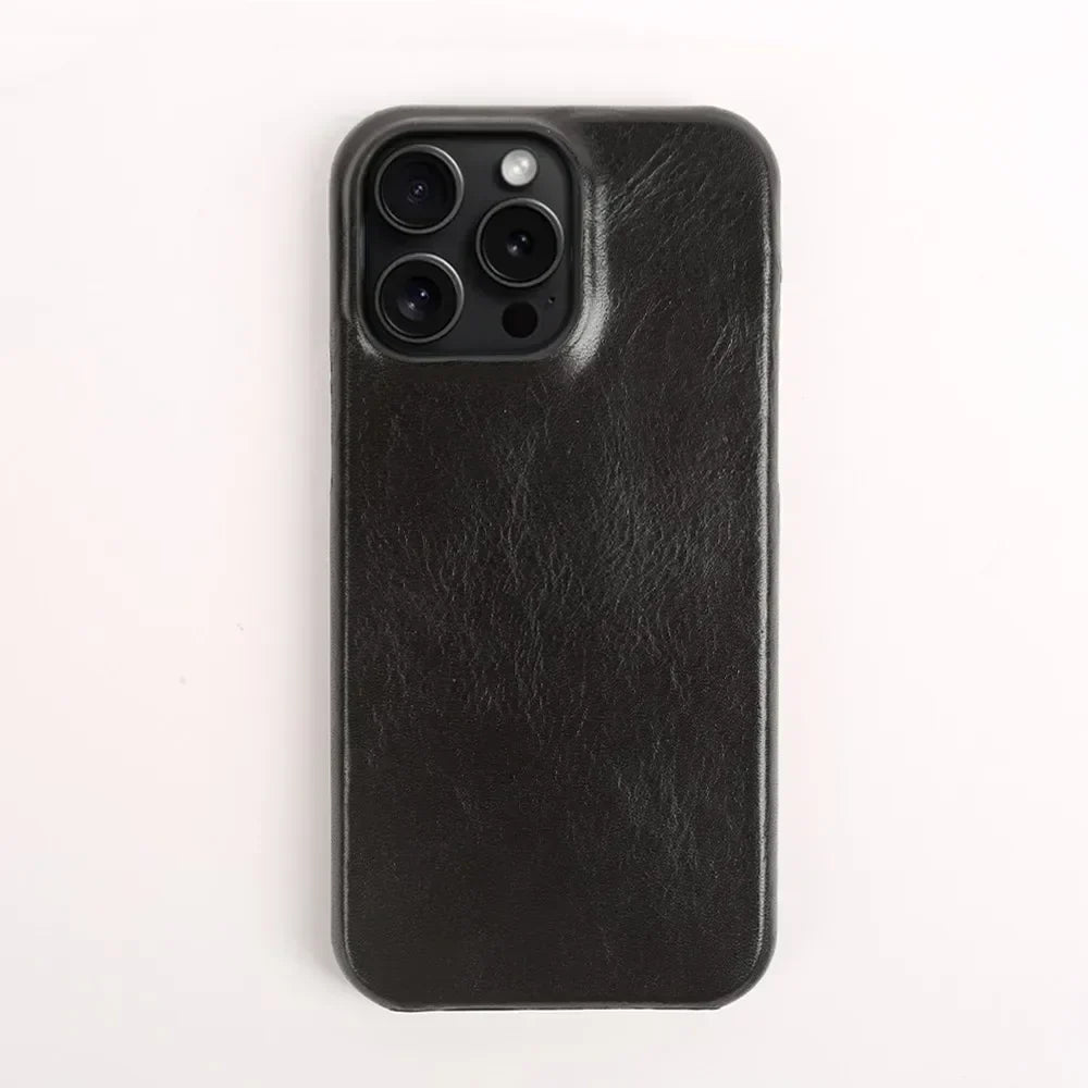 Premium Leather iPhone Cover Genuine Handmade