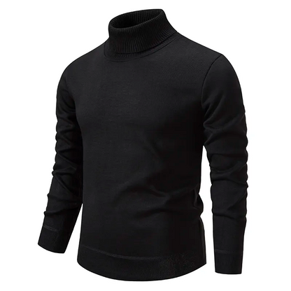 Men’s Cotton Turtleneck Jumper – Premium Knitwear for Autumn
