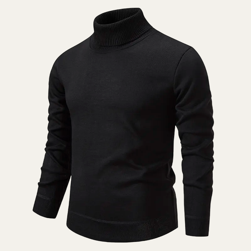 Men’s Fitted Classic Turtleneck Sweater