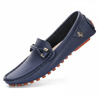 Genuine Leather Slip On Moccasin Shoes