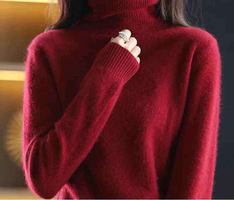 Luxury Soft Cashmere Crew Neck Winter Sweater