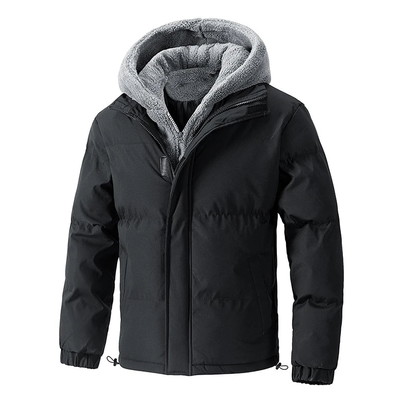 Warm Fleece Lined Winter Jacket - BritishElegance