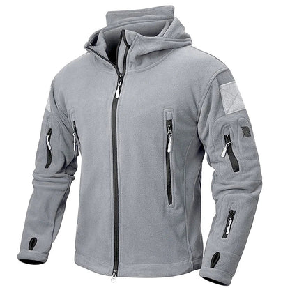 Men’s Tactical Fleece Hooded Zip Jacket