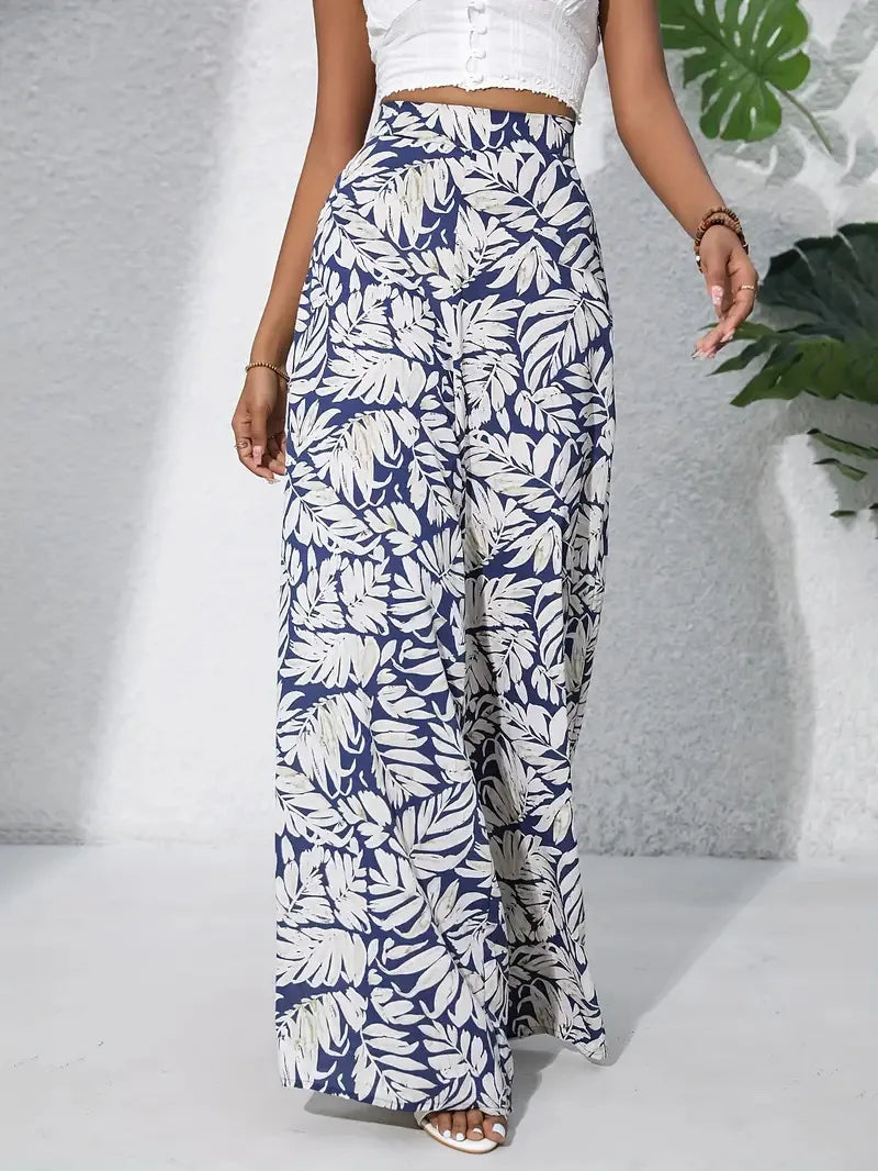 Casual Soft Flowy Capri Pants - BritishElegance