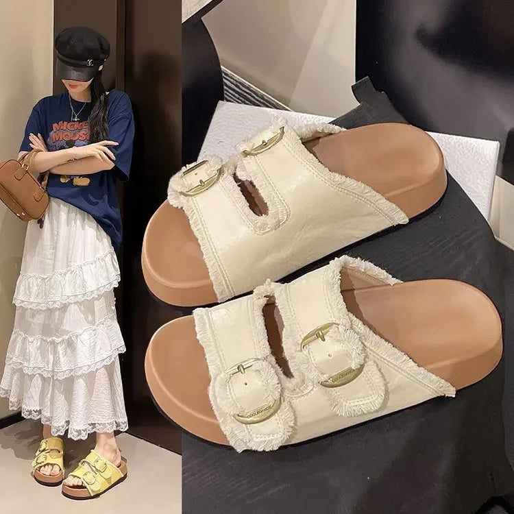 Comfortable Women's Beach Flip Flop Sandals - BritishElegance