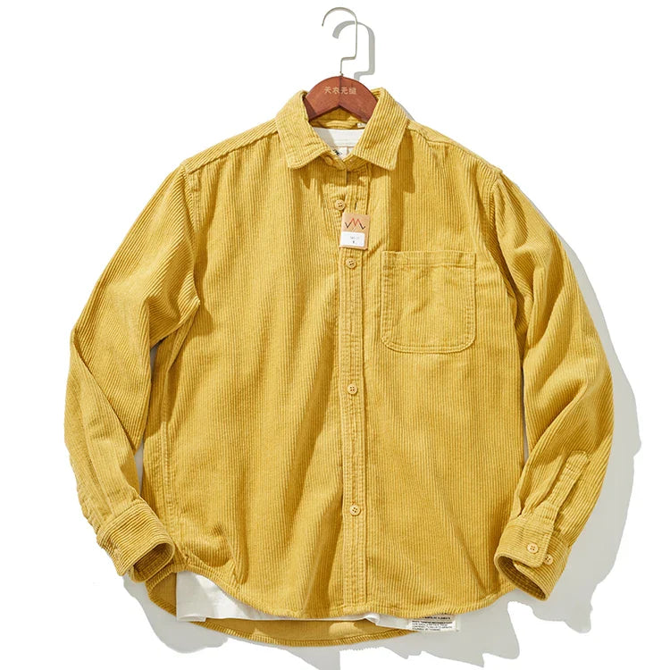 Warm Corduroy Mens Jacket – Fitted Winter Coat