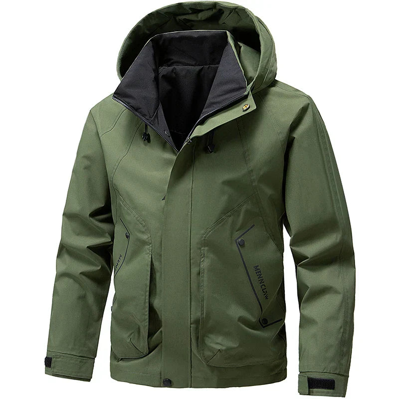 Cevori Hooded Zip Enclosure Ski Jacket