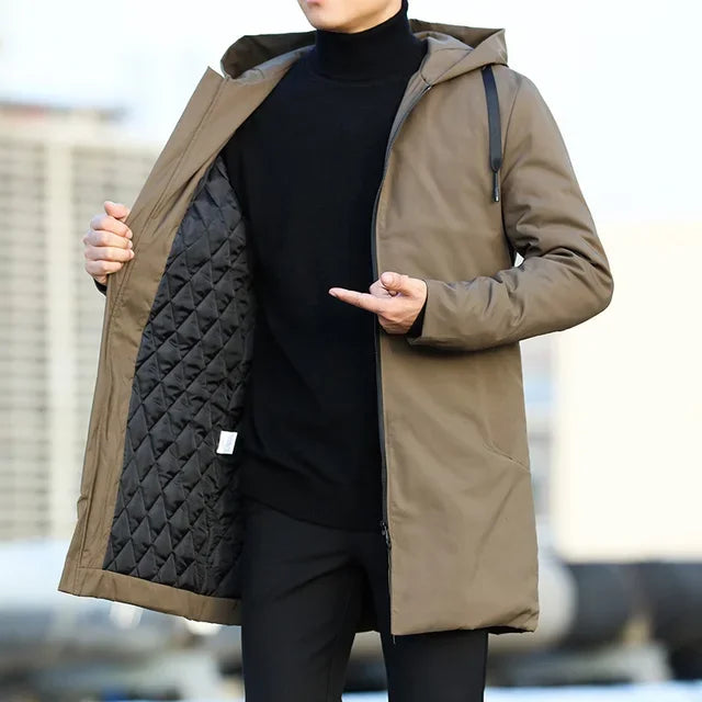 Warm Waterproof Men's Parka Coat