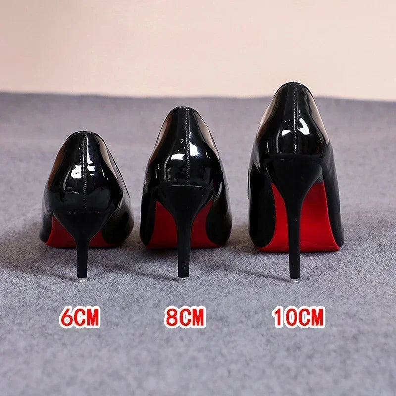 Luxury High Heel Red Shoes for Women - BritishElegance