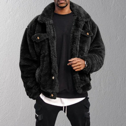 Max – Suede Jacket Man - Stylish Plush | Winter Coat