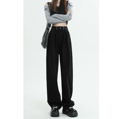 Comfortable High Waisted Wide Leg Jeans for Women