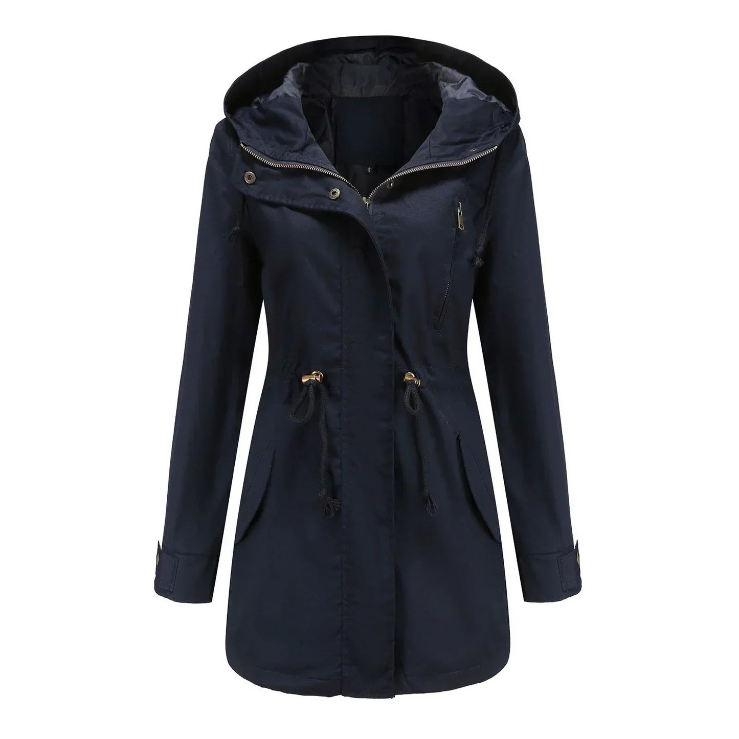 Waterproof Women's Zip Up Winter Rain Coat