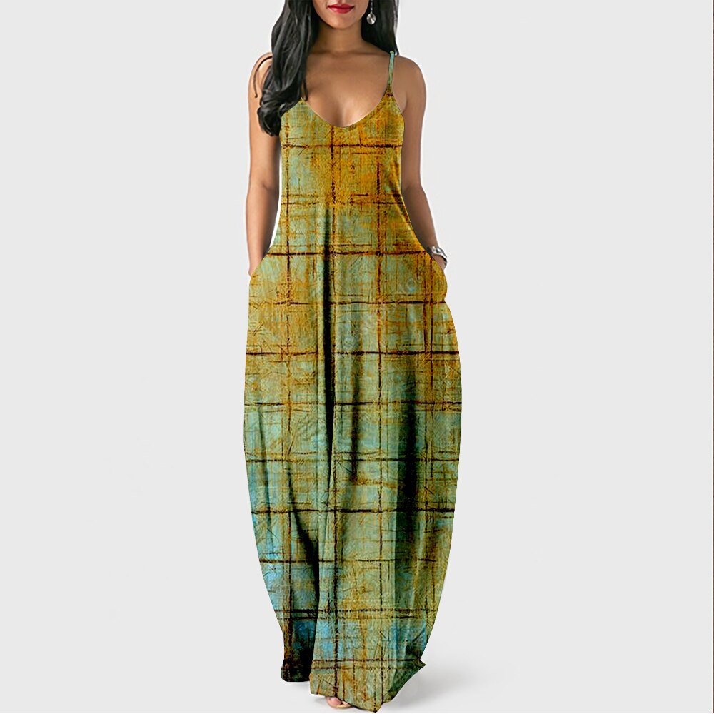 Colorful Lightweight Women's Maxi Summer Dress