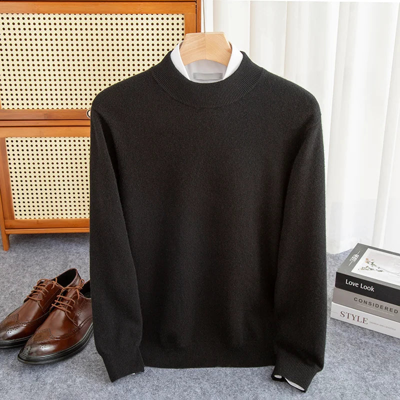 Classic Crew Neck Wool Pullover