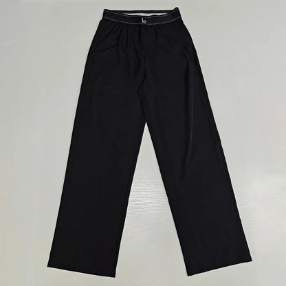 Classic Fit Women's Wide Leg Suit Pants with Pockets