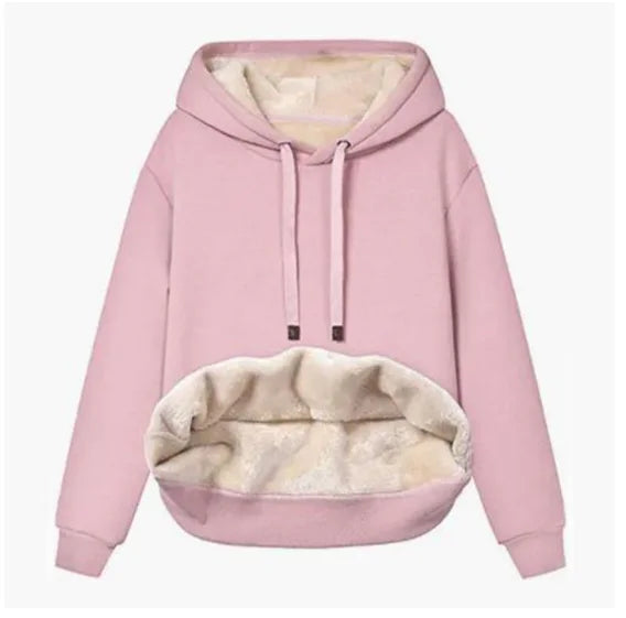 Cozy Women's Fleece Hooded Jacket for Autumn Winter