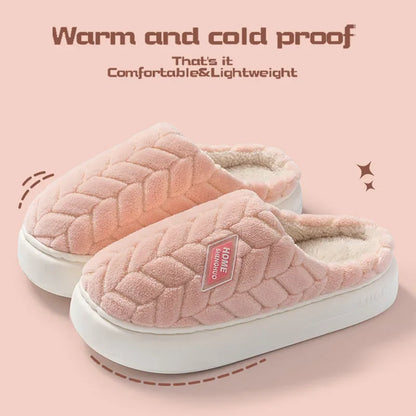 Cozy Women's Fleece Indoor Slippers with Grip Soles