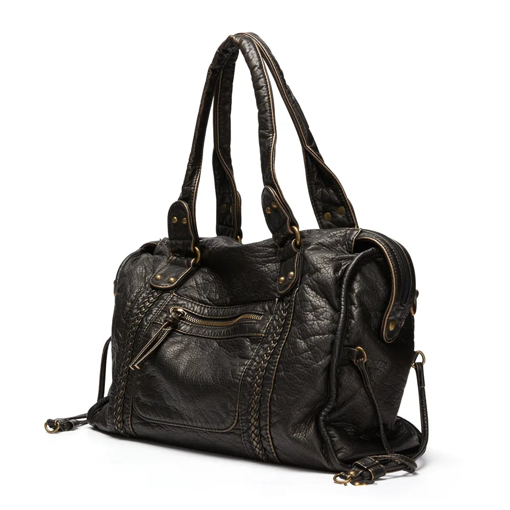 Black Course Handbag - RACHEL