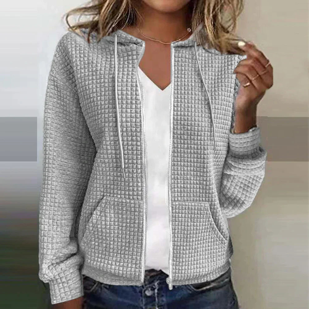 Maelis – Elegant Checkered Blazer Jacket