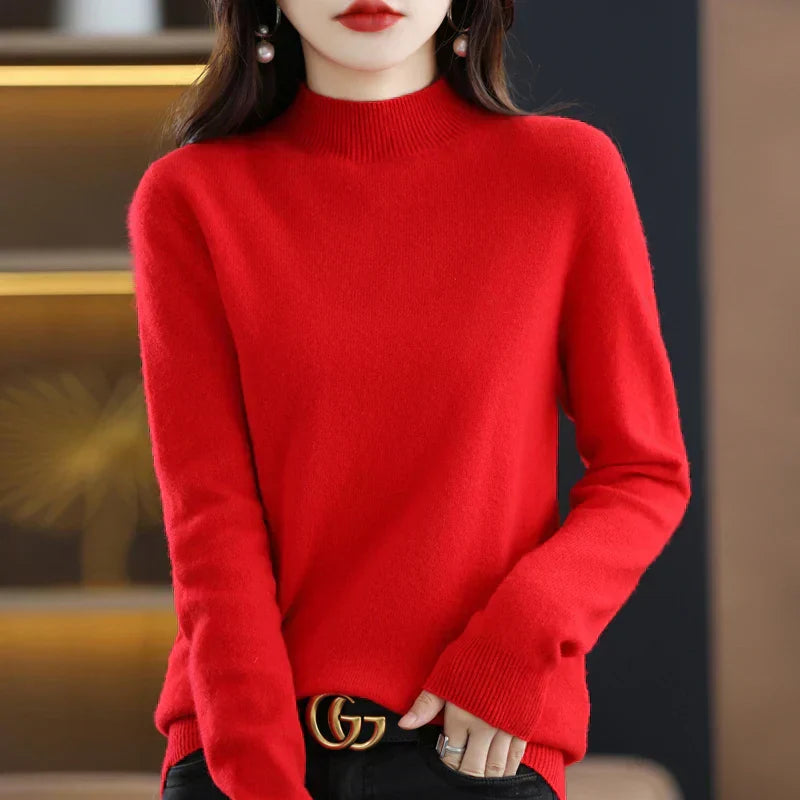 Cozy Pure Wool Women's Winter Sweater