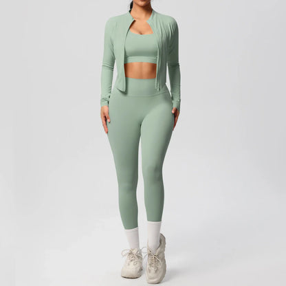 Fitness 3-Piece Sports Outfit for Women