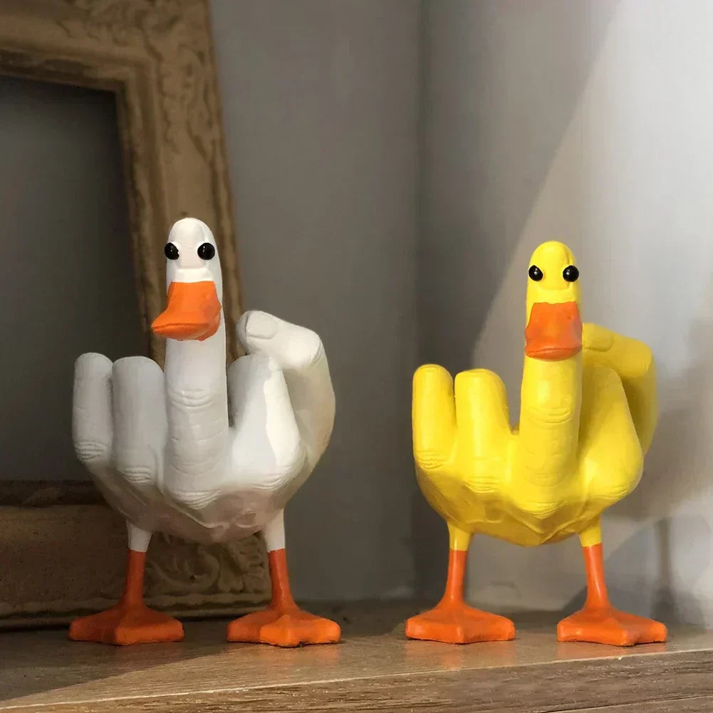 Fun Quirky Duck Figurine - BritishElegance