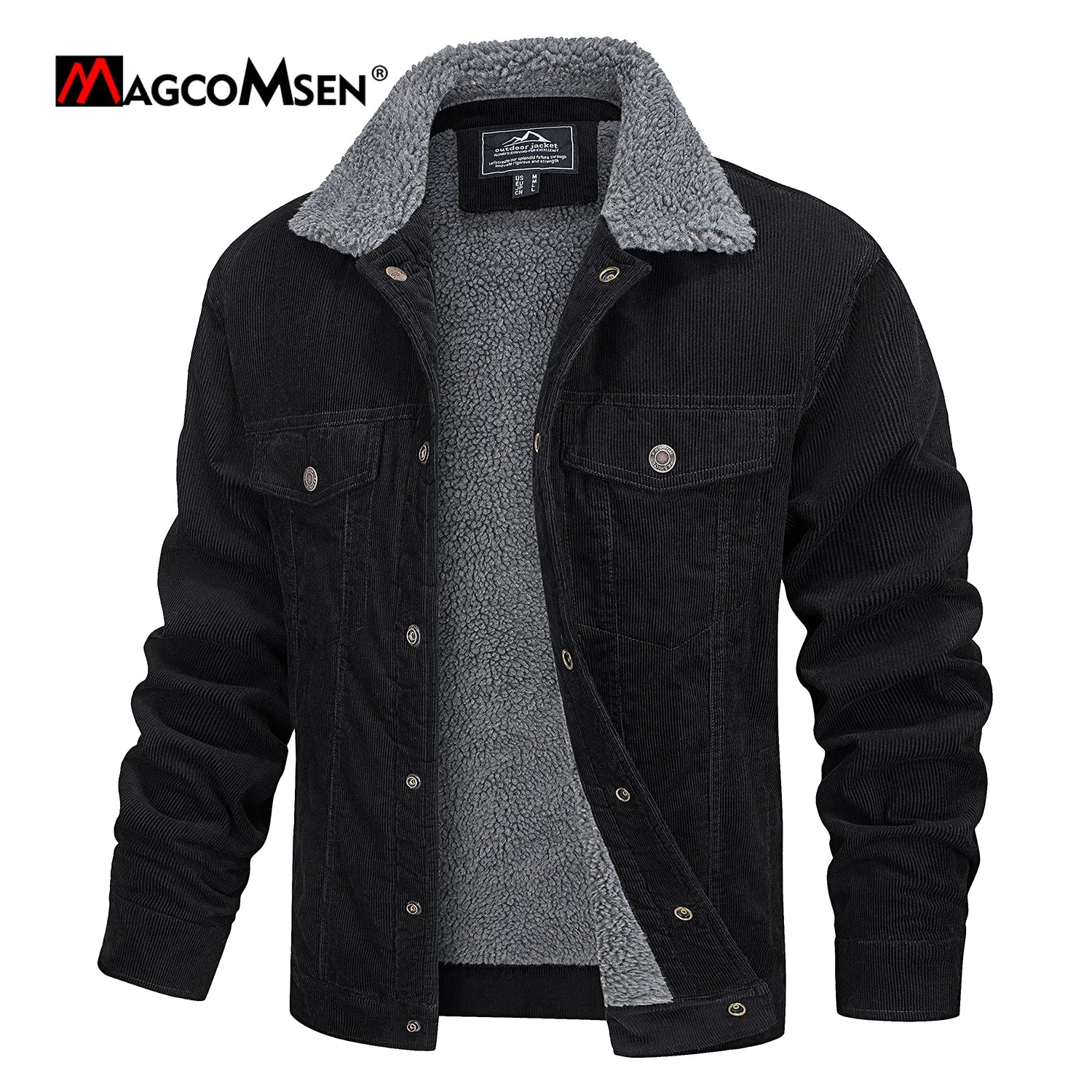 Rugged Mens Cotton Cord Jacket - BritishElegance