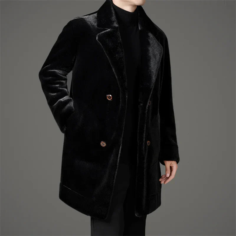 Cevori Reversible Winter Style Faux Fur Coat