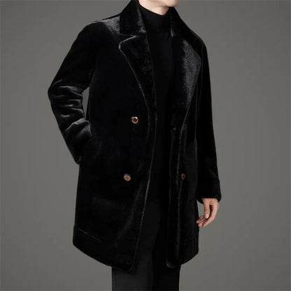 Cevori Reversible Winter Style Faux Fur Coat