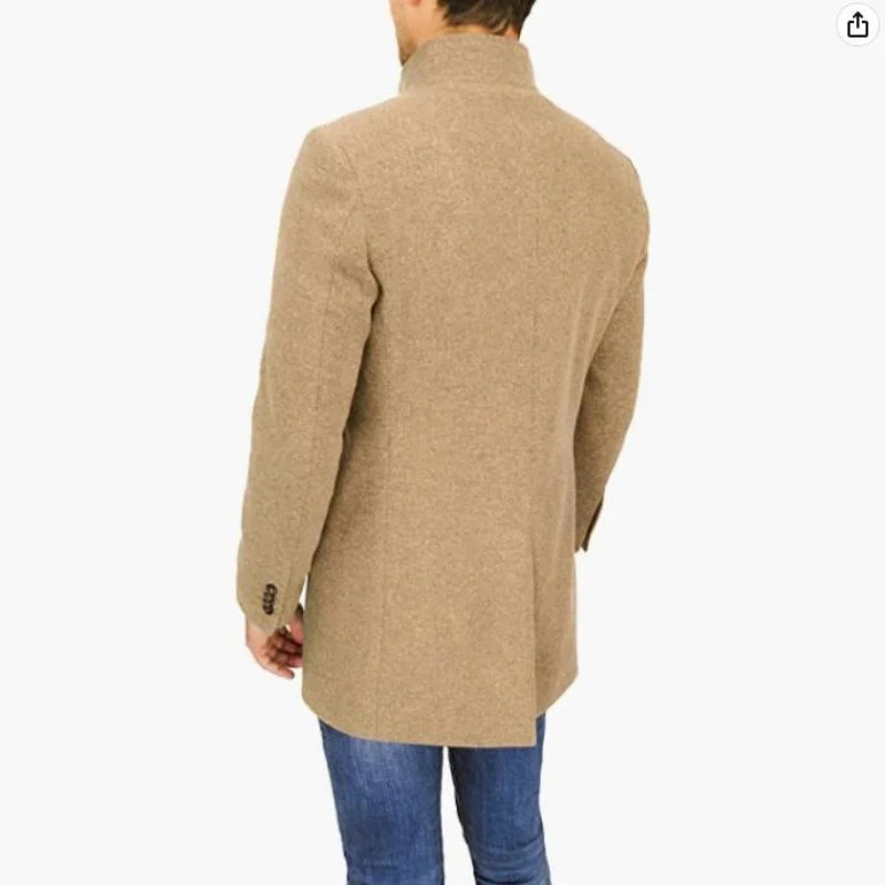 Mason – Men’s Classic Wool Blend Trench Coat | Timeless Style