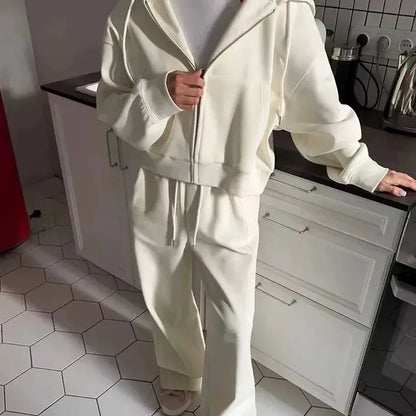 Ladies' Fleece Hooded Jacket and Leggings Set