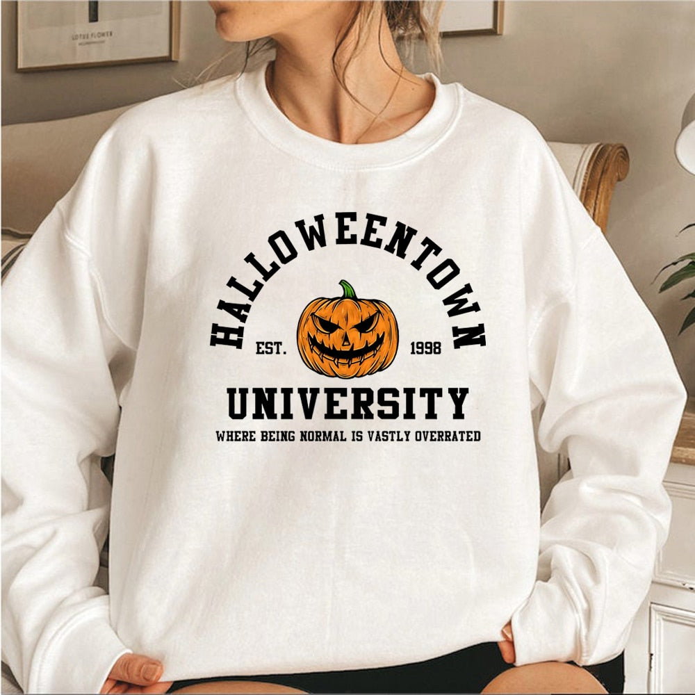 Comfy Women's Halloween Crew Neck Sweater - BritishElegance