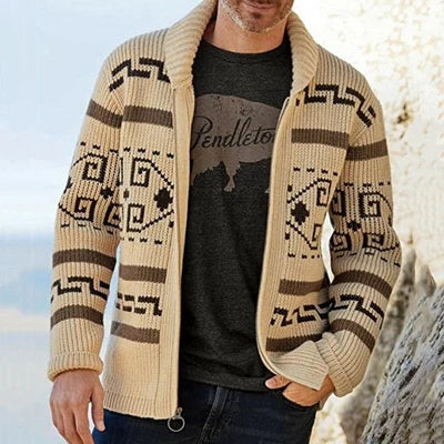 Warm Reversible Wool Blend Men's Jacket