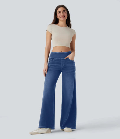 Comfortable Fit Zip Up Women's Jeans