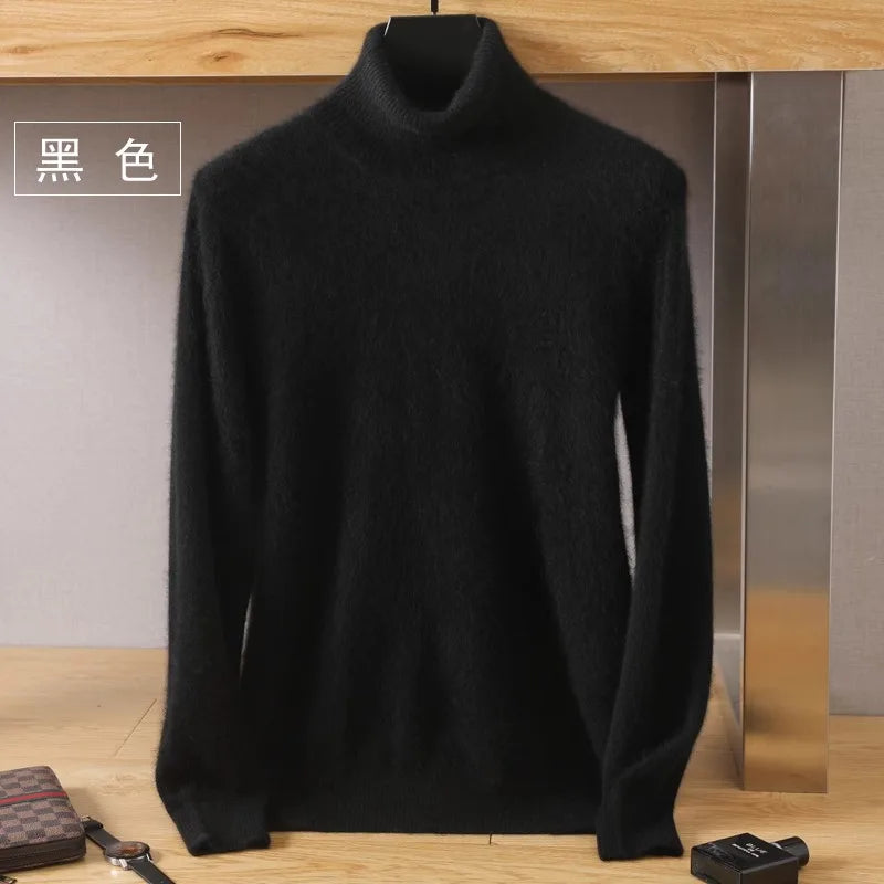 Luxury Soft Cashmere Crew Neck Sweater for Men
