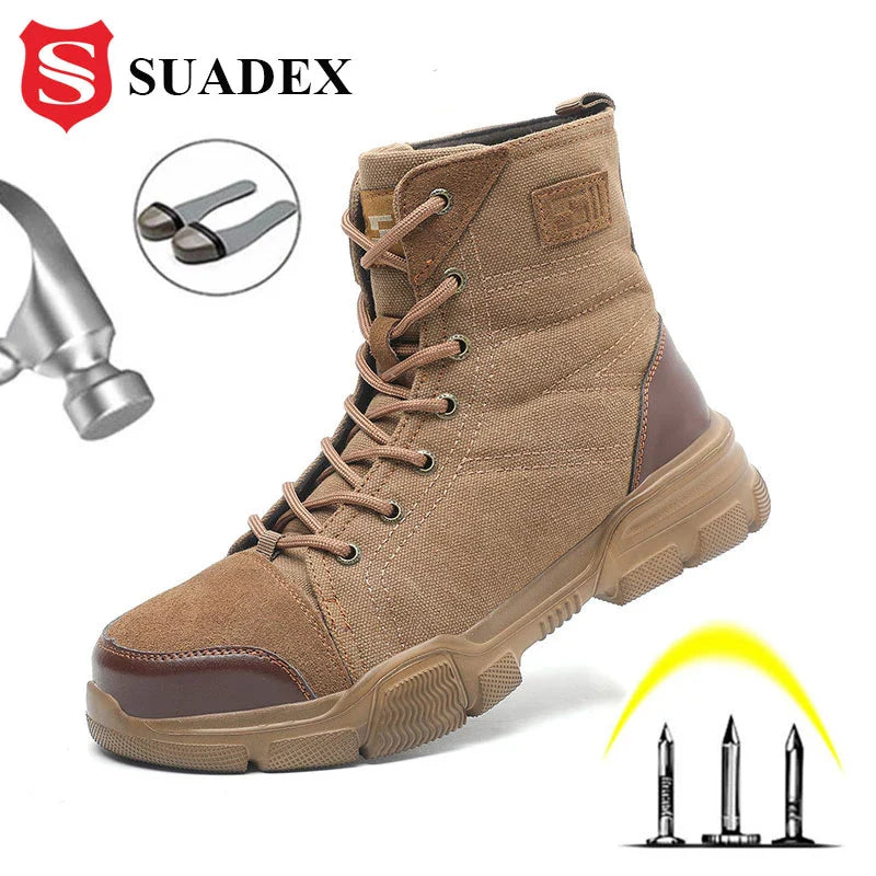 Durable Safety Steel Toe Boots - BritishElegance