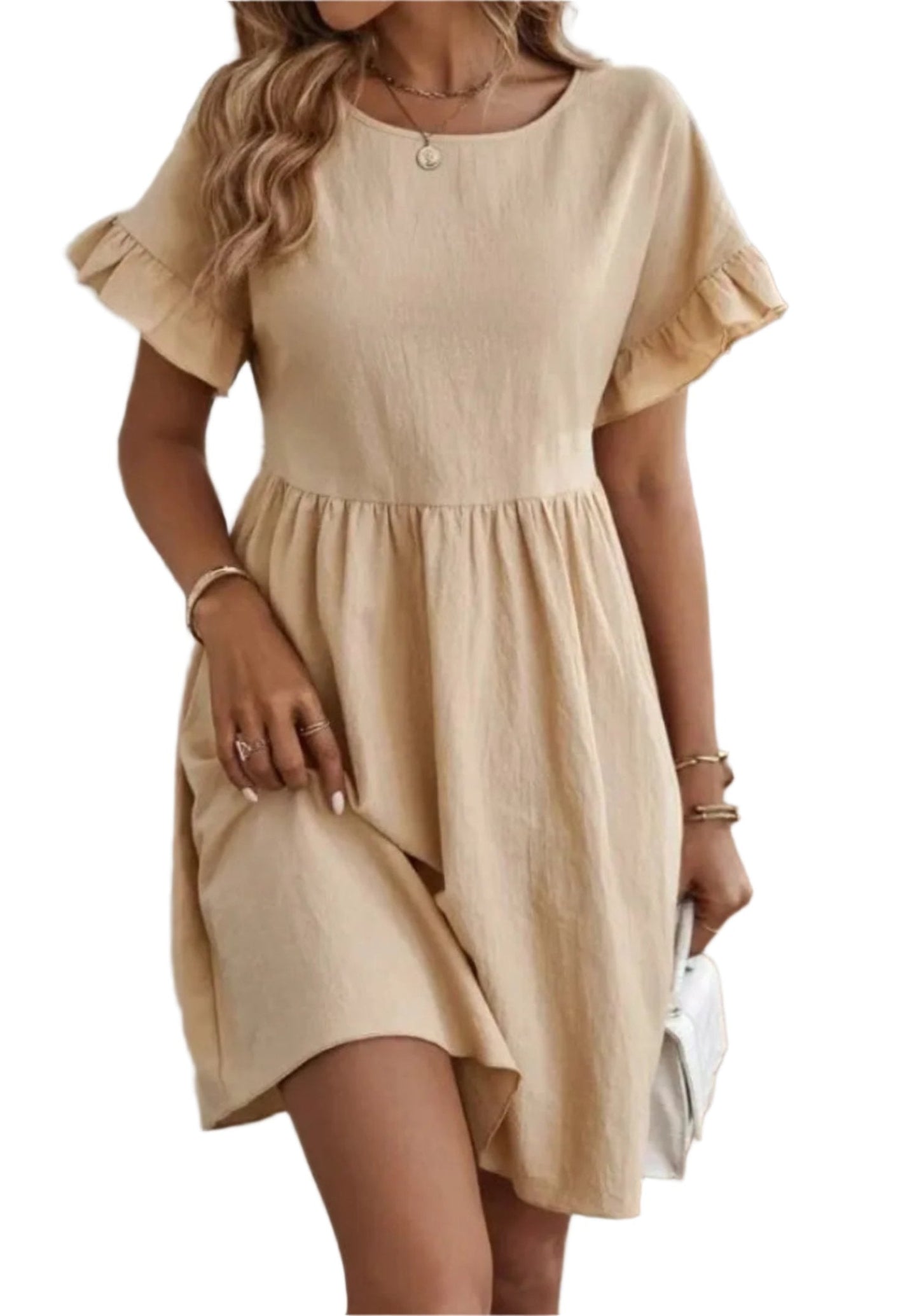 Summer Short Sundress - Lightweight Elegant Dress - BritishElegance