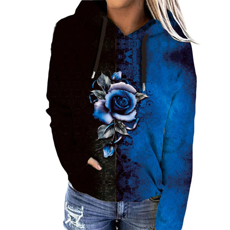 Comfy Womens Large Floral Sweatshirt