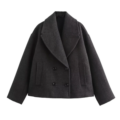 Classic Fit Double Breasted Winter Women's Coat
