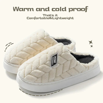 Cozy Women's Fleece Indoor Slippers with Grip Soles