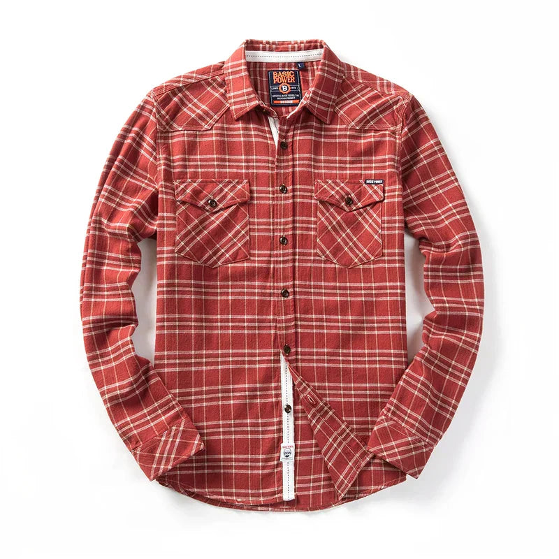 Colorado plaid hand fan