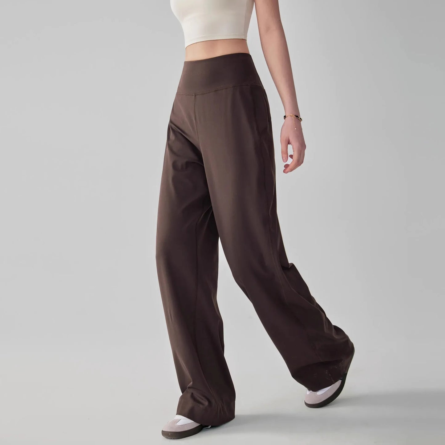 Comfortable Elastic Jogger Pants with Side Pockets - BritishElegance