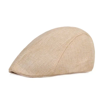 Classic Wool Newsboy Flat Cap - Traditional Unisex Hat