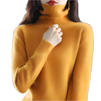 Soft 100% Cashmere Women's Turtleneck Sweater