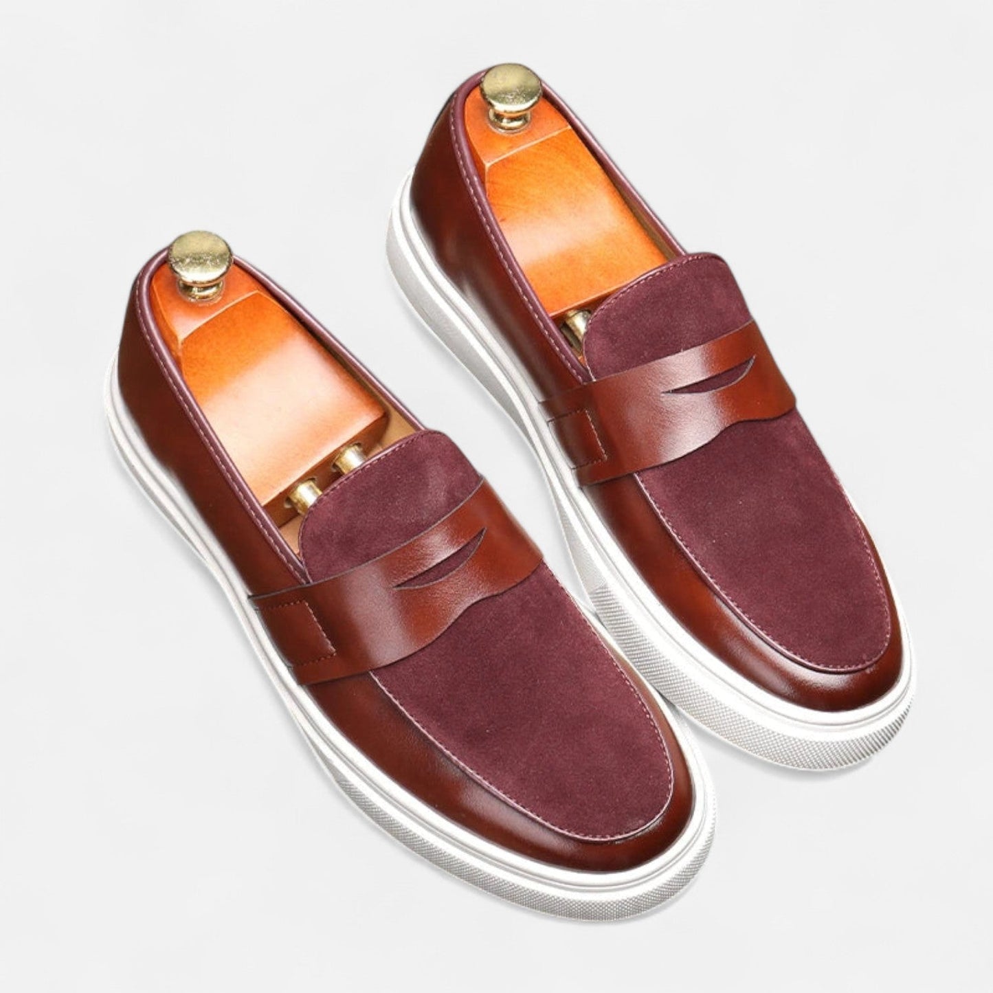Men’s Hybrid Leather Penny Loafers