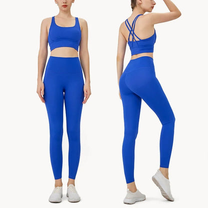 Women's Breathable 2 Piece Sports Outfit Yoga Set