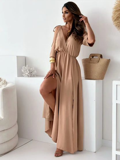 Beautiful Off Shoulder Long Evening Dress