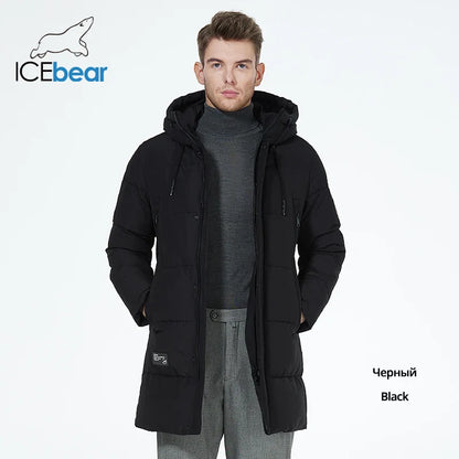 Warm Water-Resistant Puffer Parka Jacket for Men