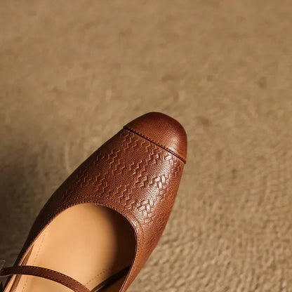 Edda Genuine Leather Mules