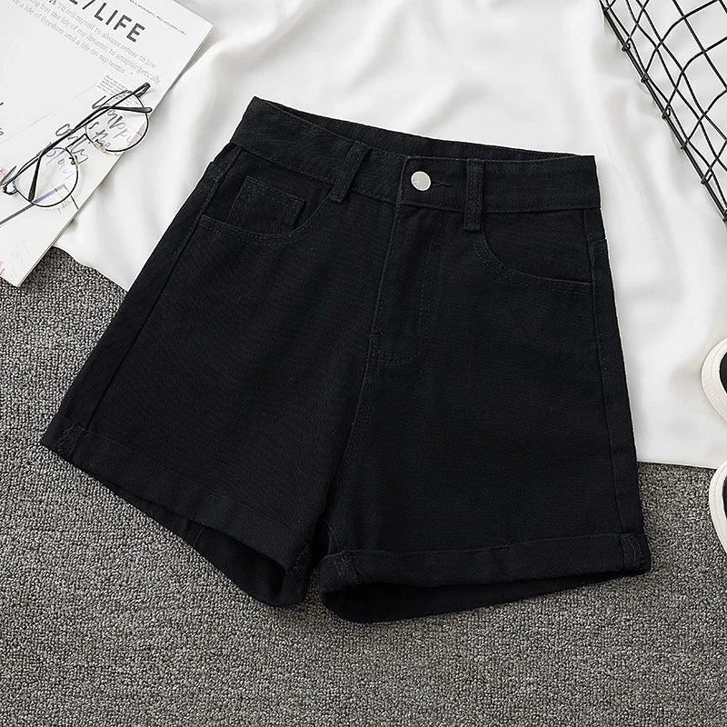 Comfortable Relaxed Fit Jean Shorts